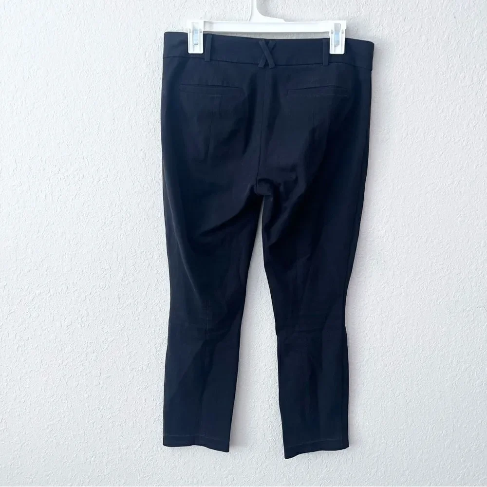 Anthropologie The Essential Slim Black Trouser Pants Business Casual Size 8